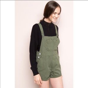 Brandy Melville olive overalls